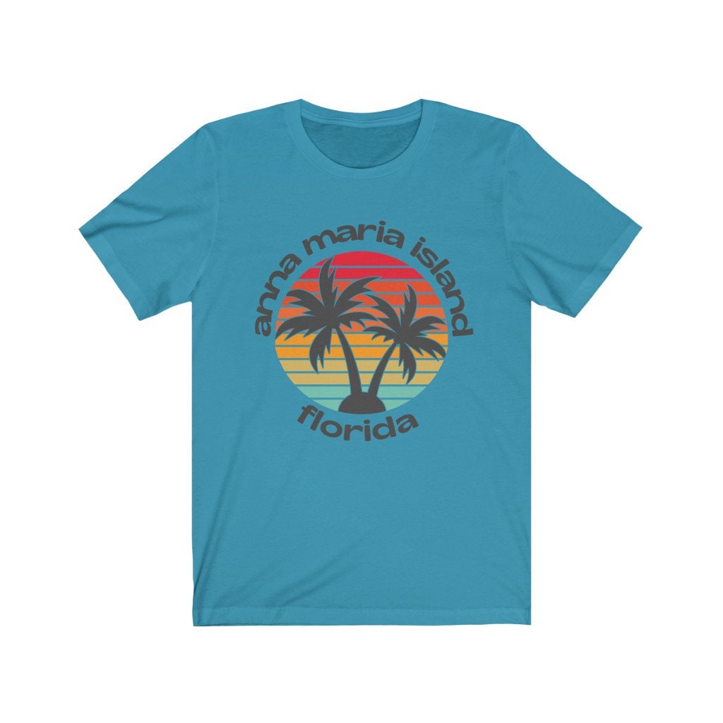 Anna Maria Island Shirt Florida T-Shirt Retro Sunset Adult | Etsy