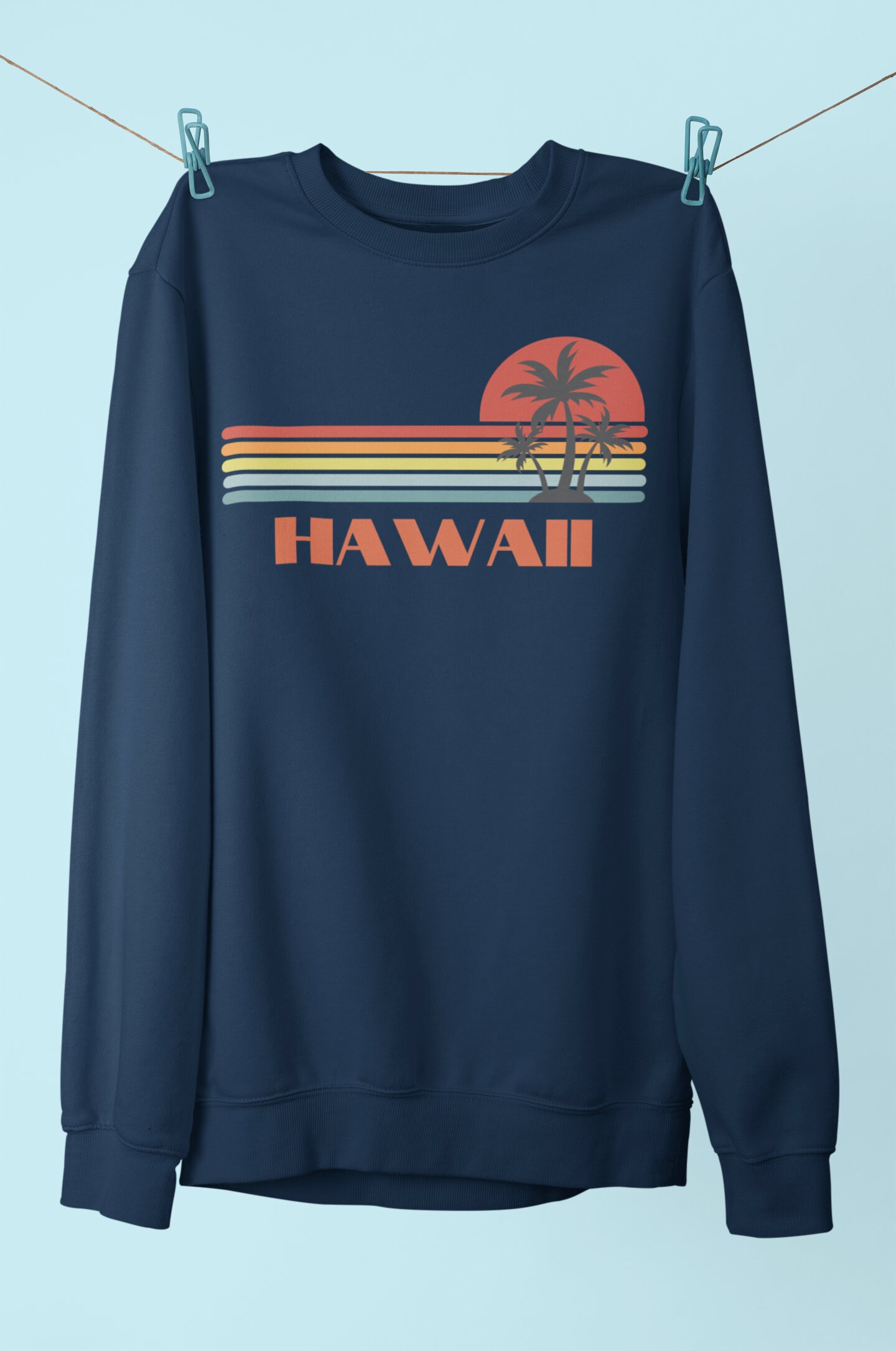 Hawaii Sweatshirt Crewneck Sweatshirt Oversized Sweatshirt Etsy