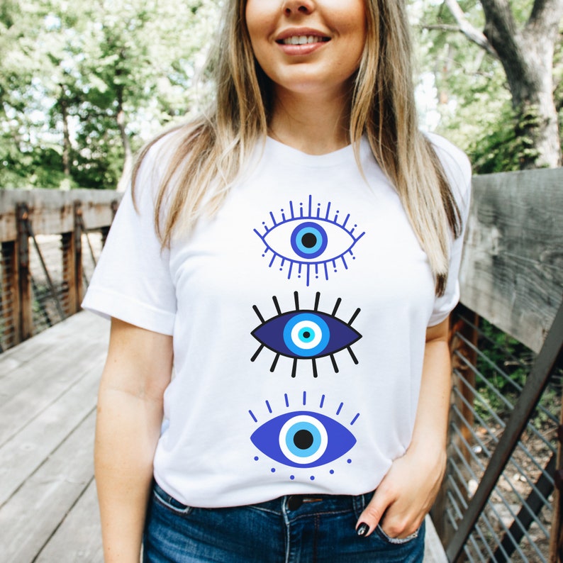 Evil Eye Shirt Evil Eye Crewneck Alt Clothing Trendy Clothes Etsy