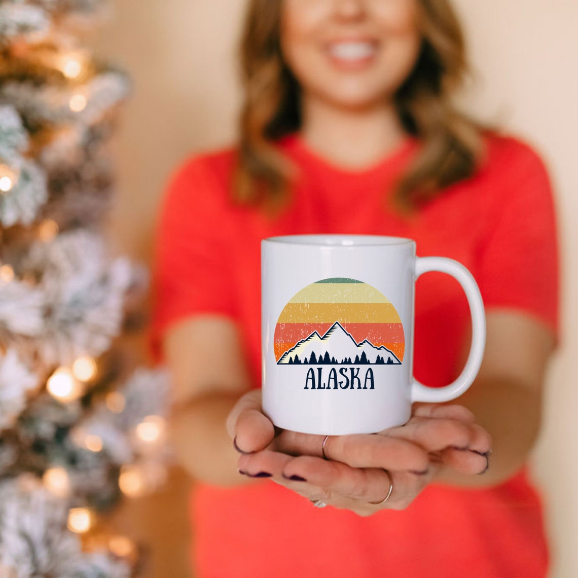 Alaska Coffee Mug Alaska Campfire Mug Alaska Souvenir Alaska Etsy