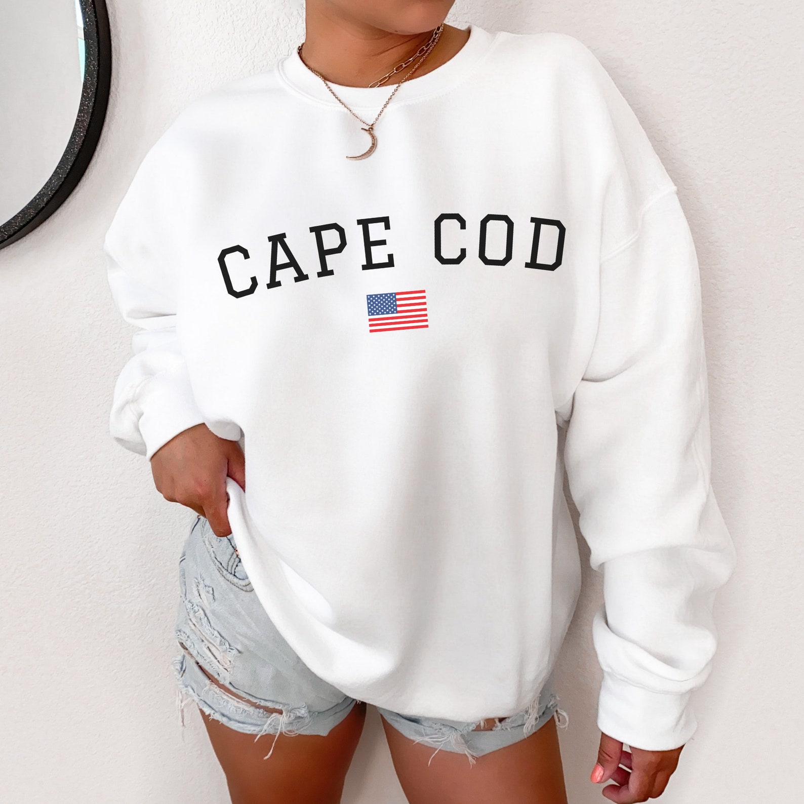 Cape Cod Crewneck Sweatshirt Cape Cod Shirt Nantucket Etsy