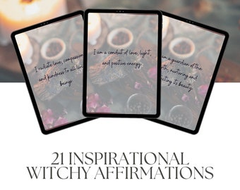 21 Inspirational Witchy Affirmation Cards