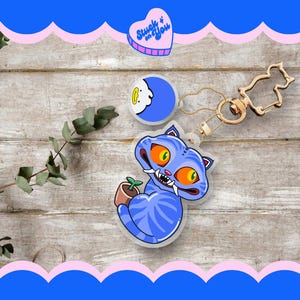 DERPY Keychain & Friend | Kpop Demon Hunter fanart kawaii cute stationery accessories anime derp huntr/x chibi fanmade stickers