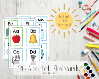 Alphabet Flashcards: Printable ABC Montessori Cards (PDF)