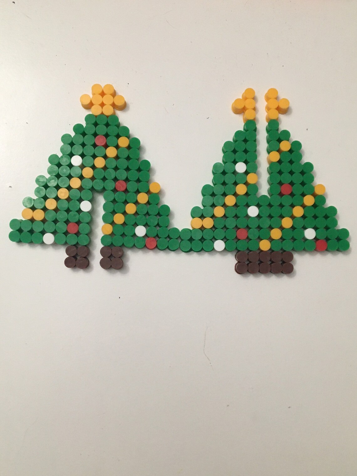 3D Christmas perler bead tree Etsy