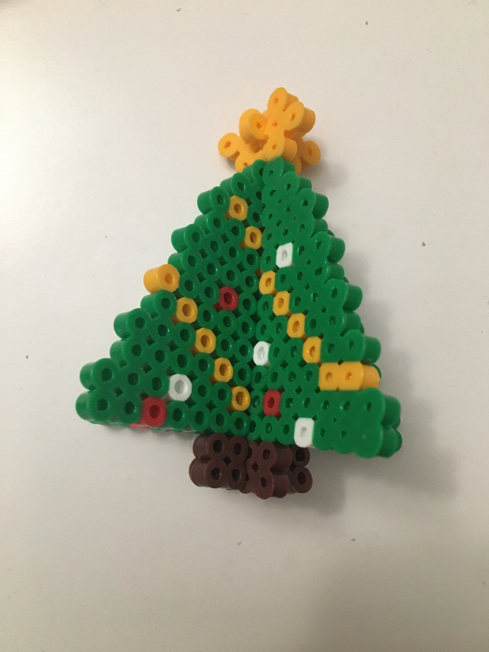 3D Christmas perler bead tree Etsy