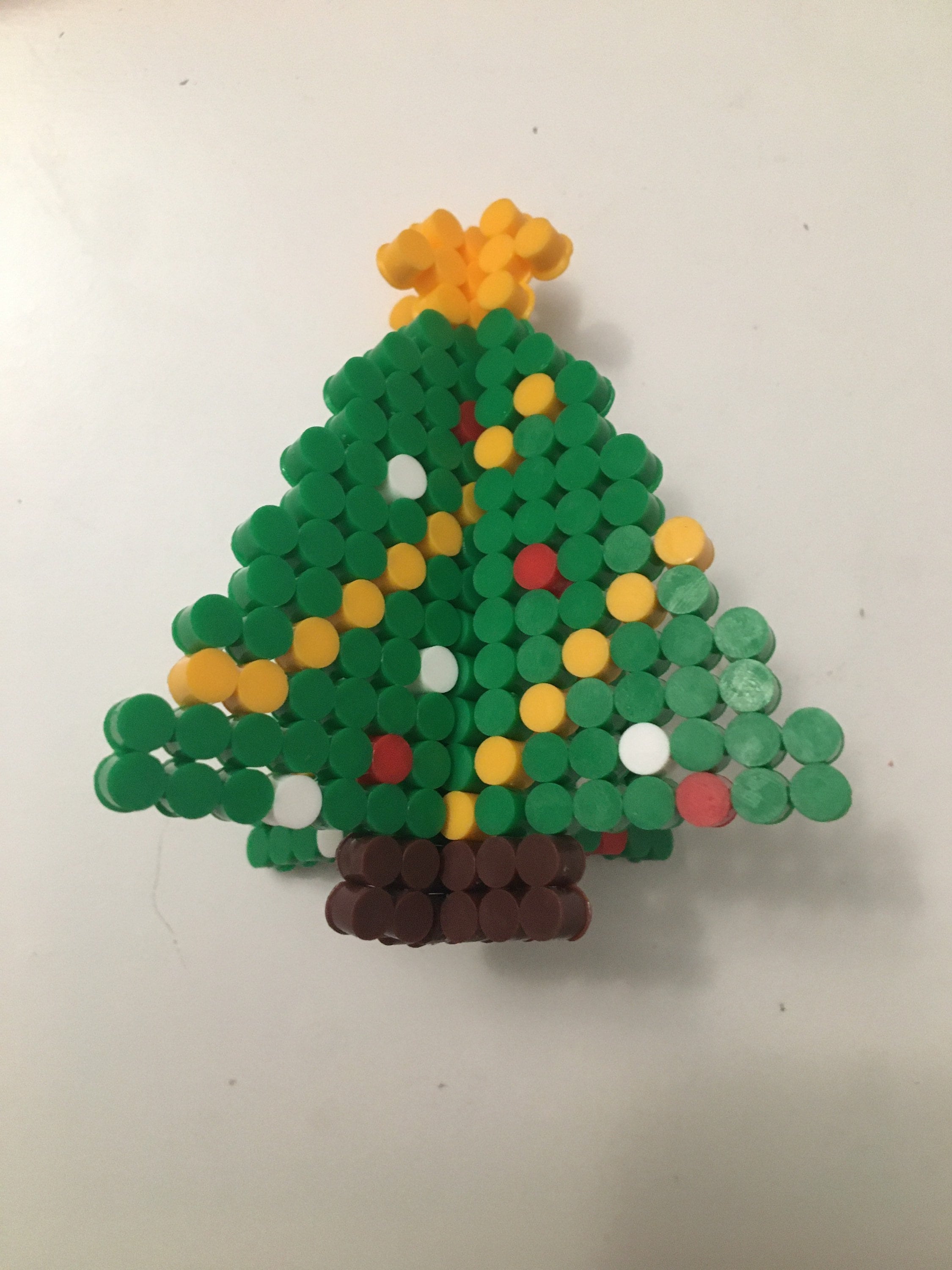 3D Christmas perler bead tree Etsy