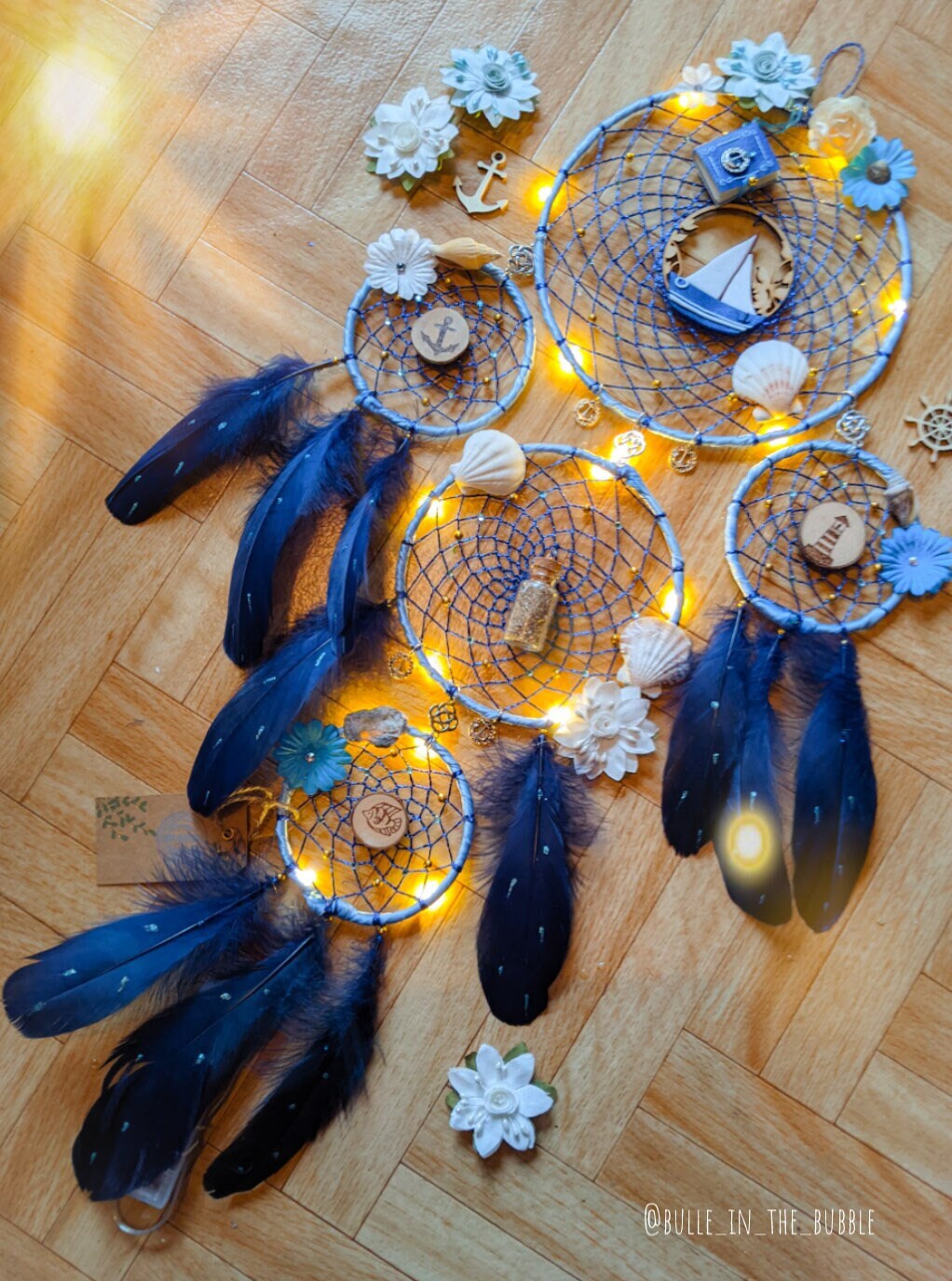 Attrape Rêve Lumineux Inspiration Marine