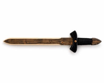 Handmade Wooden Toy Sword, Pretend Play, Boys Girls Gift, 50cm Training Sword