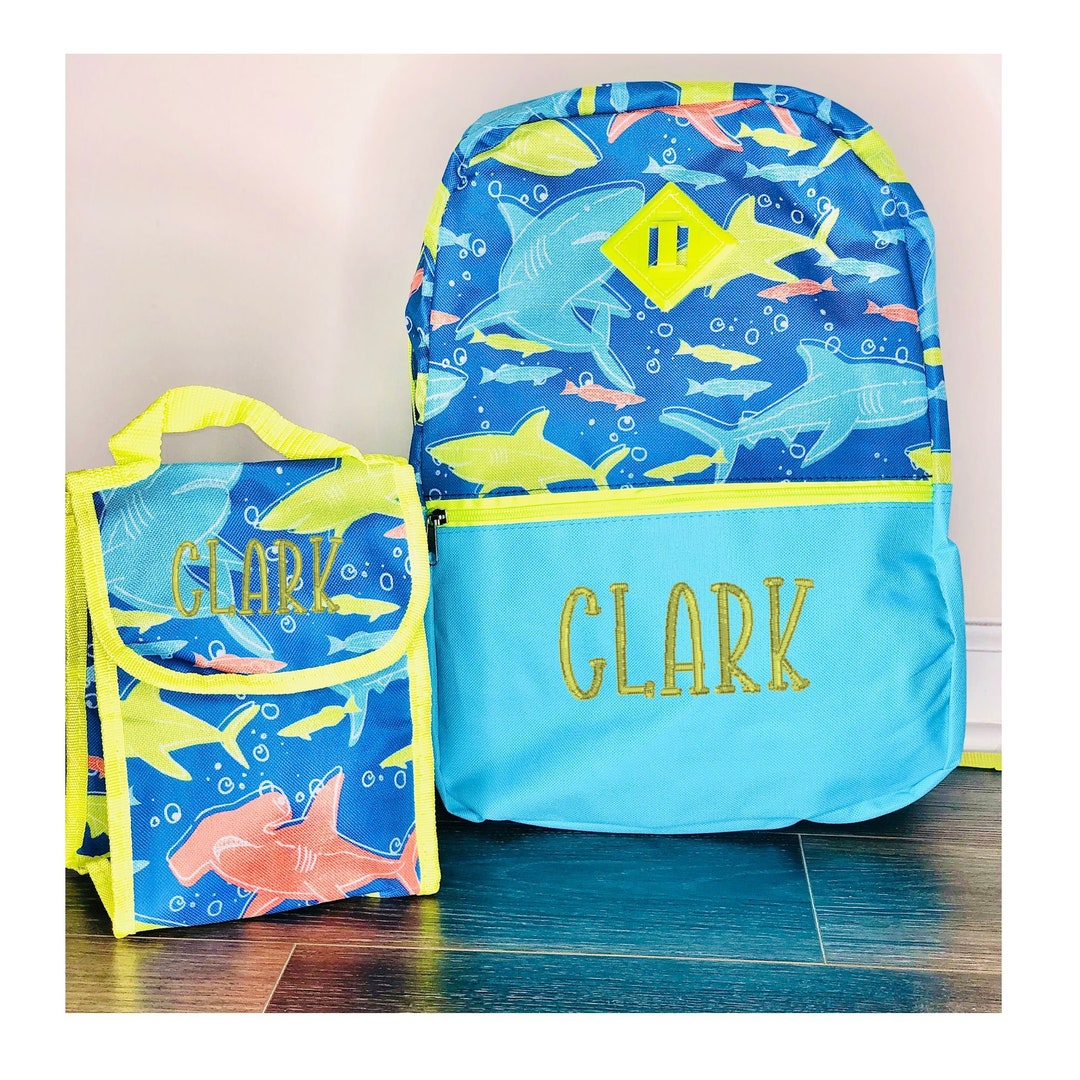 Personalized School Backpack With Lunch Bag, Book Bag for Girls, Book