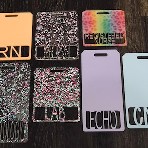Porta badge in acrilico personalizzato: porta badge per infermieri, operatori sanitari e radiografie