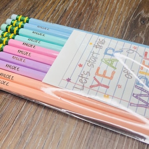 Pencils, Personalized Pencils, 5, 7 or 10 Pack, #2 Engraved Pencils