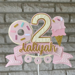 Donut grow up cake topper, donut cake topper, two sweet birthday, donut birthday party, First birthday, two sweet cake topper, two sweet