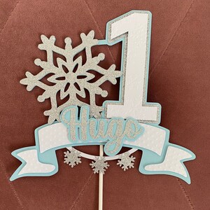 Winter Onederland Cake Topper, Snowflake Cake Topper, Winter Wonderland Cake Topper, Winter First Birthday, Winter Onederland Birthday