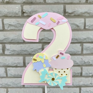 Two Sweet Cake Topper, Donut Cake Topper, Two Sweet Birthday Decor