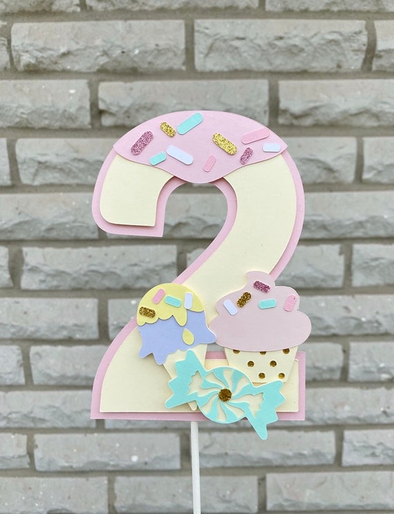 Two Sweet Cake Topper, Donut Cake Topper, Two Sweet Birthday Decor
