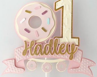 Donut grow up cake topper, donut cake topper, sweet one birthday, donut birthday party, First birthday, sweet one cake topper, sweet one