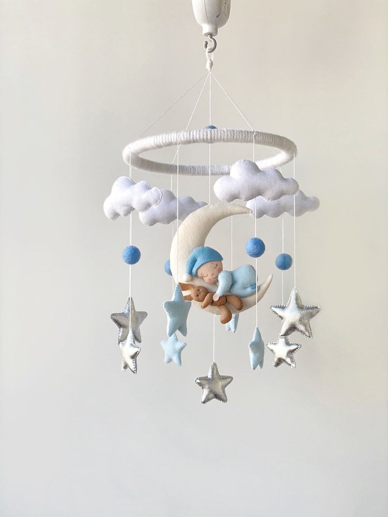 Baby Boy Mobile Hanging cot mobile for boy nursery New Etsy