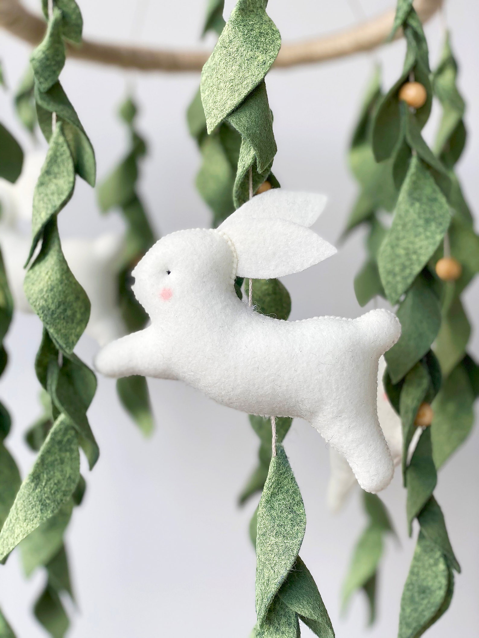 Woodland baby crib mobile / Hanging cot mobile for nursery / Etsy