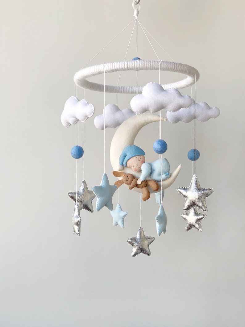 Baby Boy Mobile Hanging cot mobile for boy nursery New Etsy