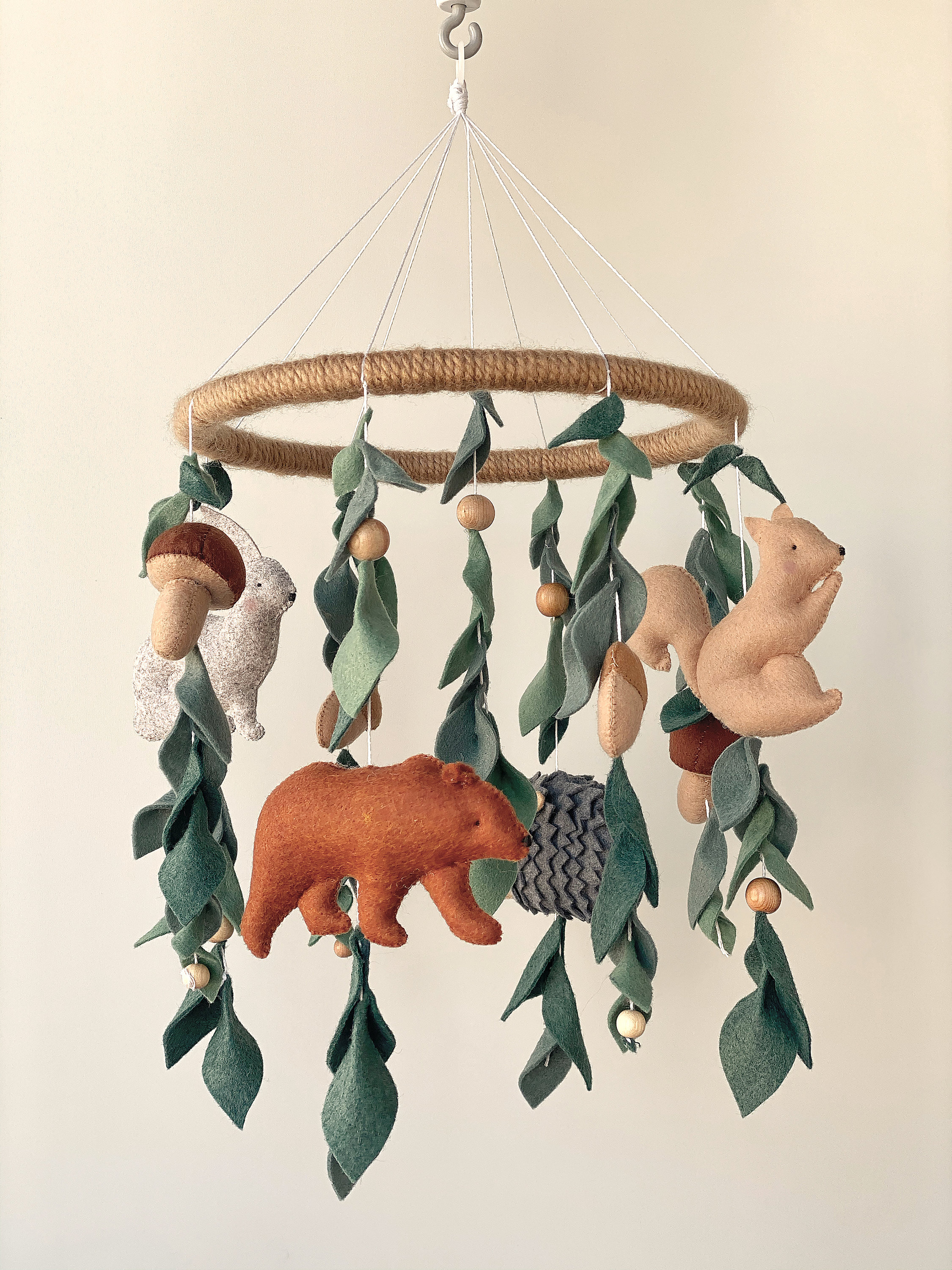 Woodland baby mobile woodland nursery decor animals forest Etsy