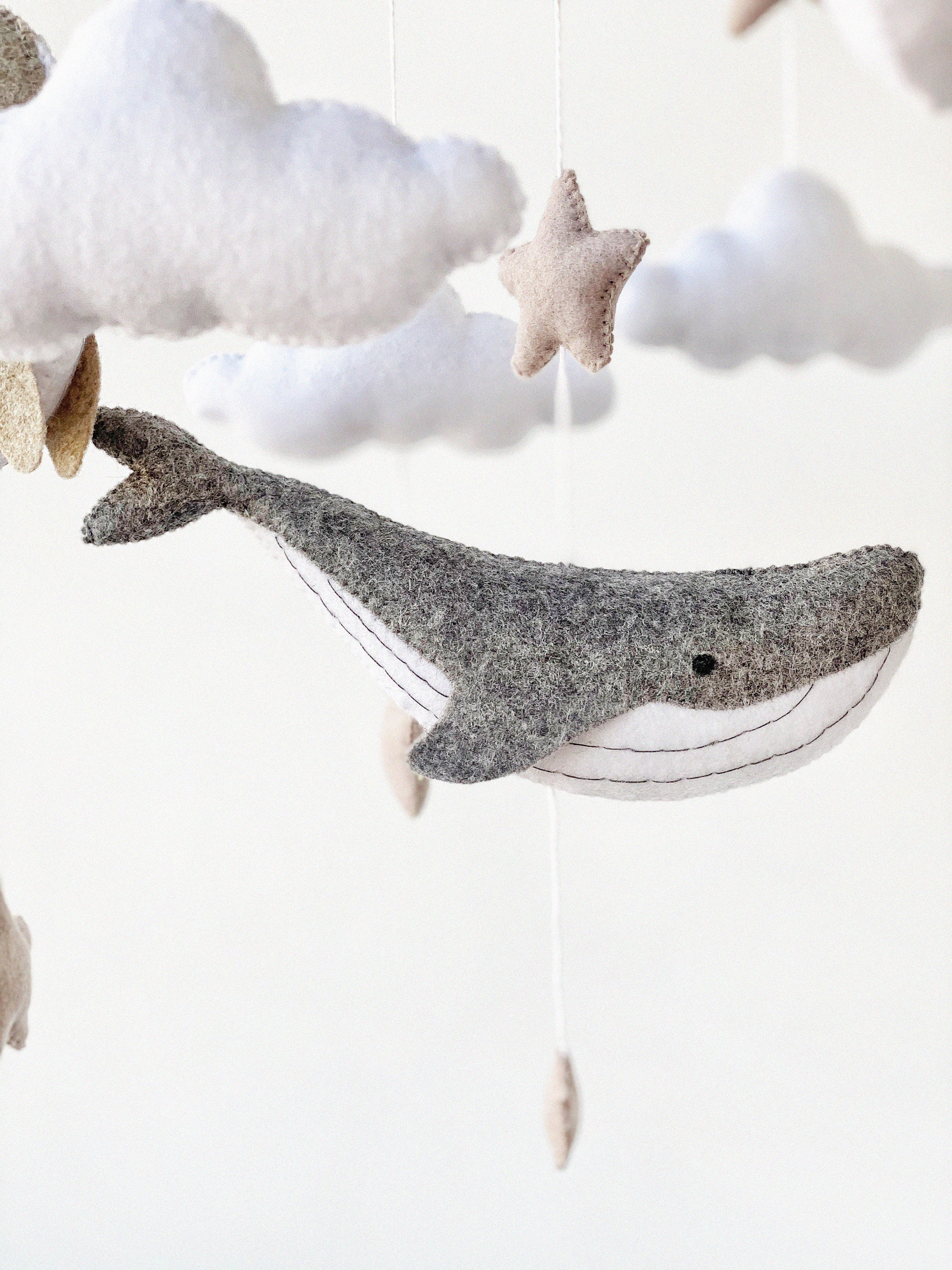 Ocean mobile Whale baby mobile nursery hanging cot mobile Etsy