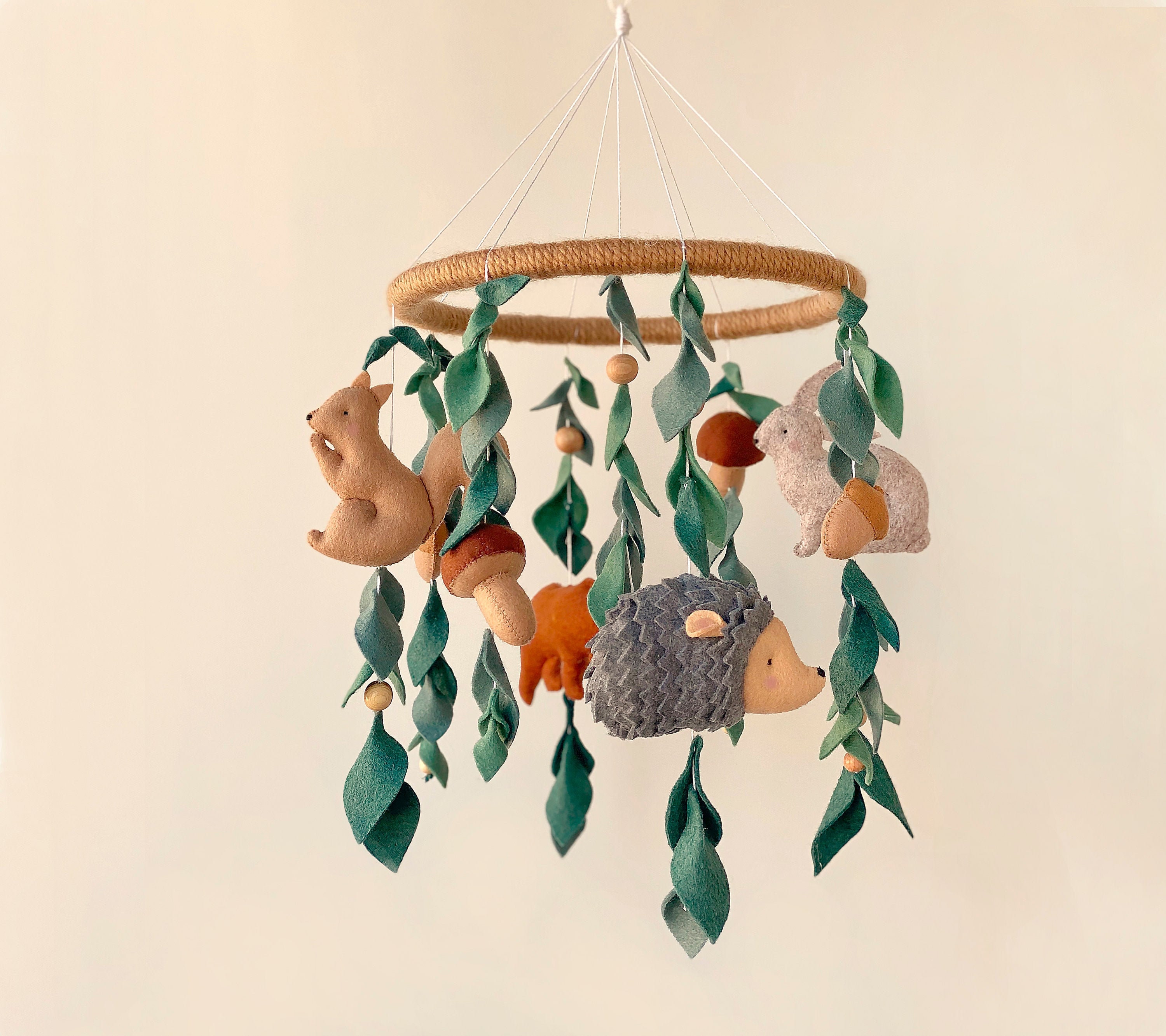 Woodland baby mobile woodland nursery decor animals forest Etsy