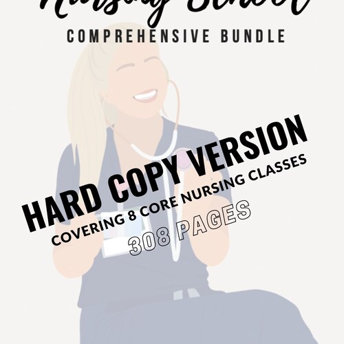 HARD COPY Comprehensive Nursing Bundle Etsy UK