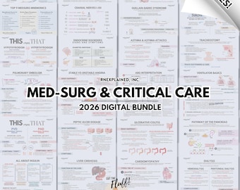 Med-Surg & Critical Care Nursing Bundle - Digital