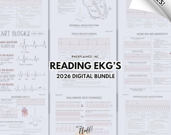 EKG Nursing Bundle - Digital