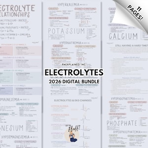 Paquete de electrolitos para enfermería - Digital