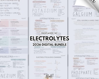 Electrolyte Nursing Bundle - Digital