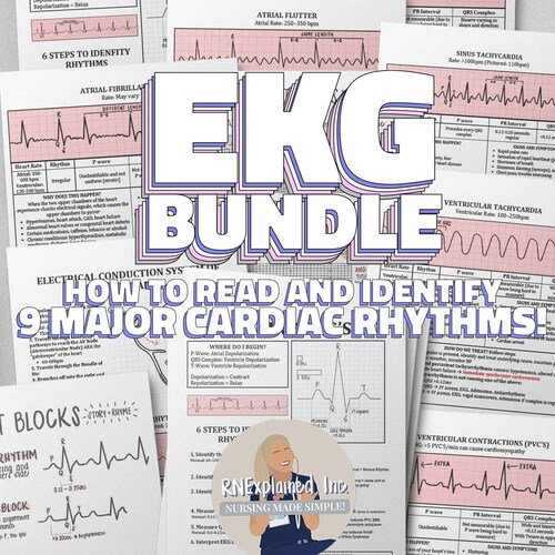 Cardiac Bundle Notes Nursing Study Guide Med Surg Notes - Etsy