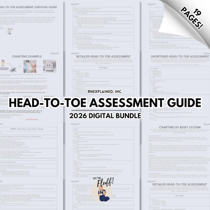 Head-to-Toe Assessment Guide - Digital image 1