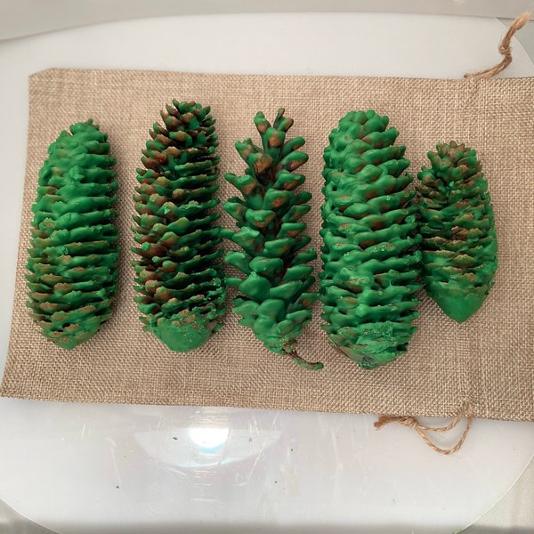 Jersey Pine Cone Fire Starters Green