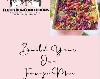 Custom Bunny Forage Mix | Natural Herbs & Flowers Treat