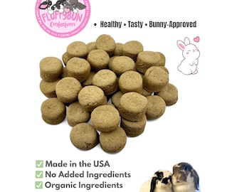 Bedtime Calming Rabbit Macarons – Organic Bunny Treats for Rabbits and Guinea Pigs