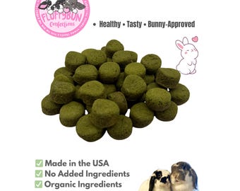 Cilantro Bunny Macaron Treats – All-Natural Rabbit Treats for Rabbits and Guinea Pigs