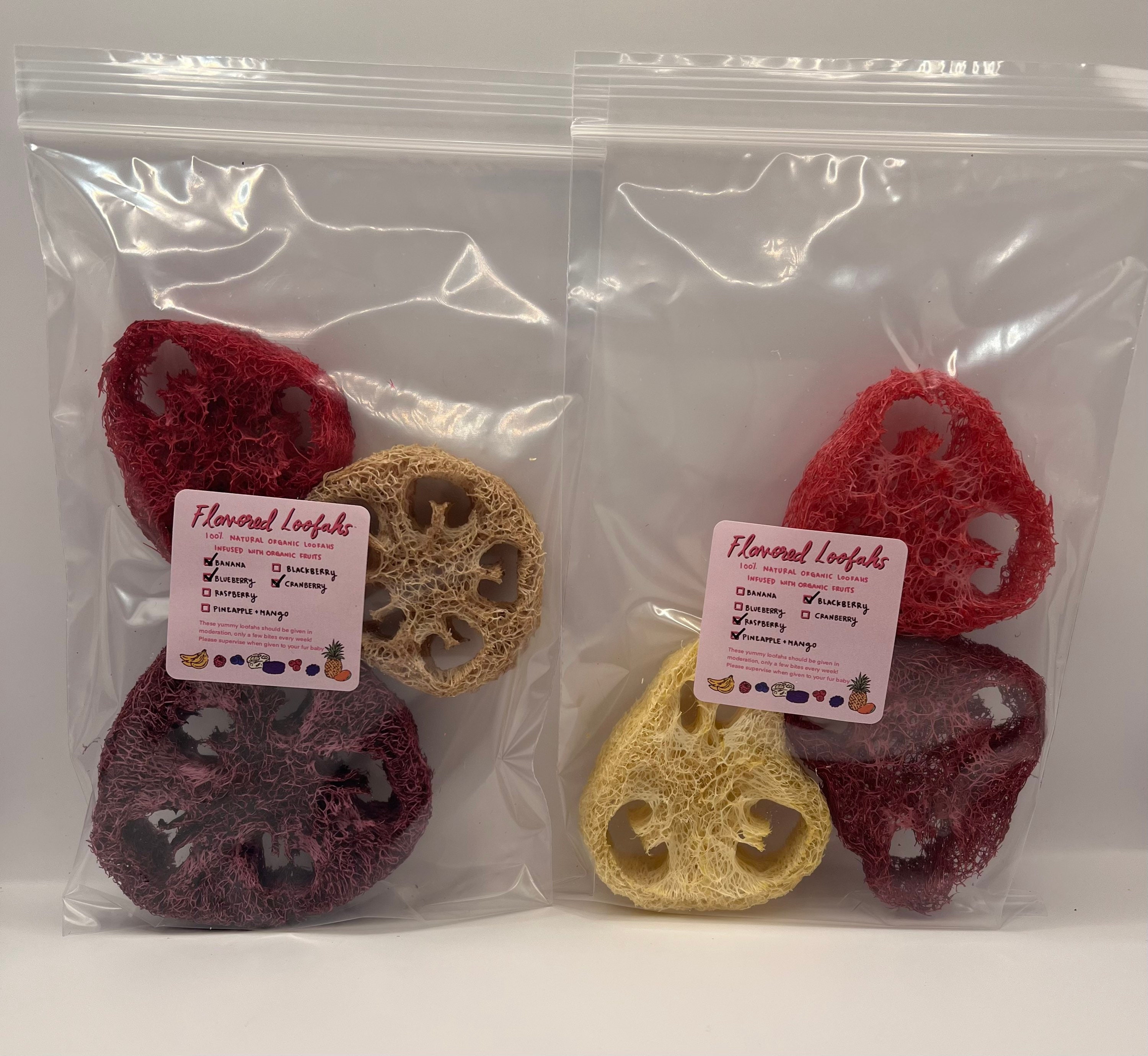 Flavored Loofahs Bunny Loofah Chew Rabbit Loofah Chew and Etsy