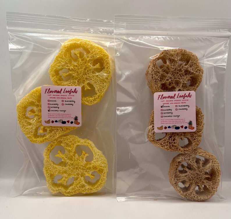 Flavored Loofahs Bunny Loofah Chew Rabbit Loofah Chew and Etsy