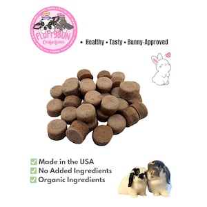 Apple-Berry Bunny Macarons |  100% Organic and Healthy Treats for Rabbits, Guinea Pigs, and Other Small Pets