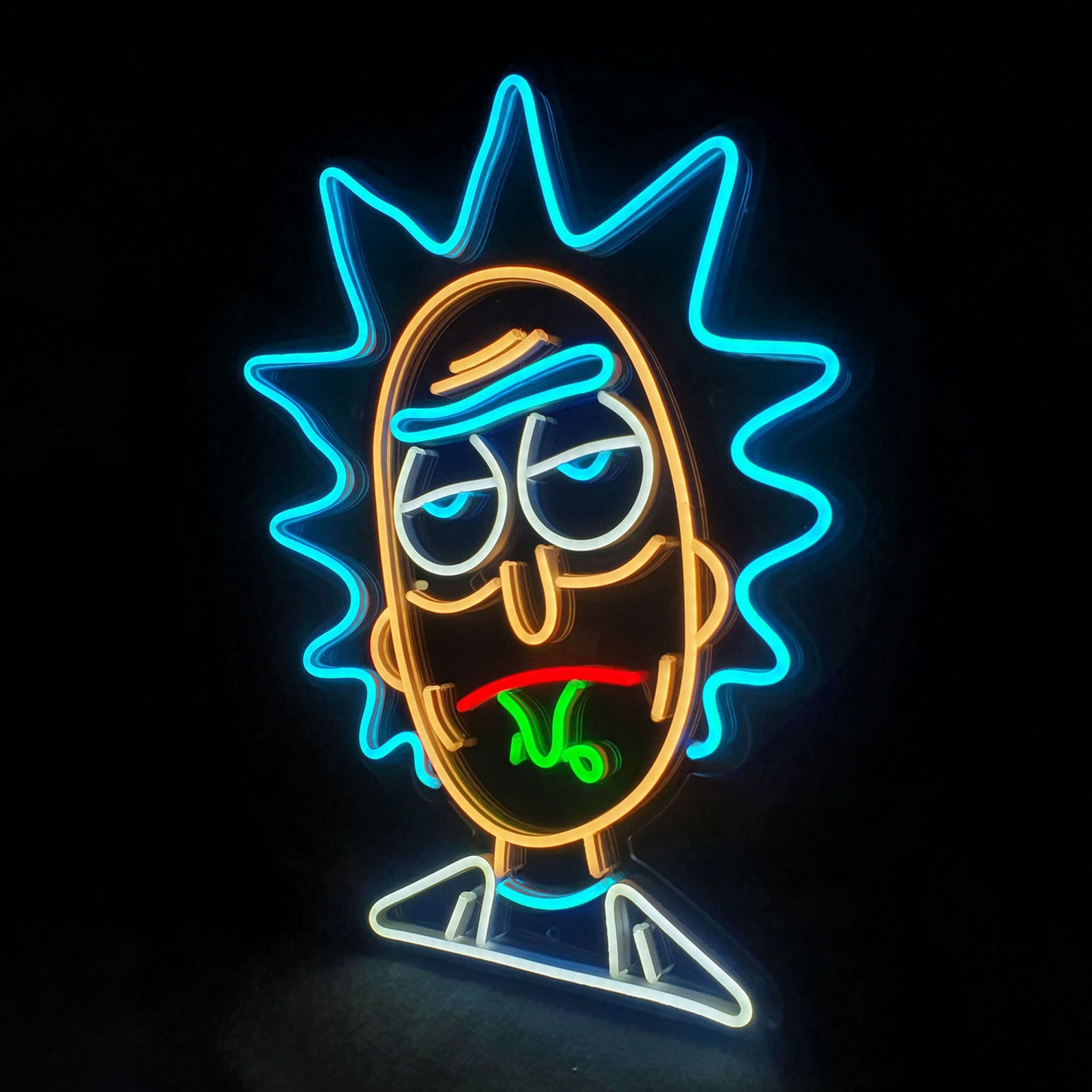 Rick & Morty Neon Sign Rick Sanchez LED Neon Sign Cartoon | Etsy