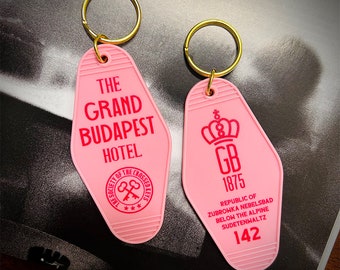 Différence de prix de commande de porte-clés Motel vintage personnalisés