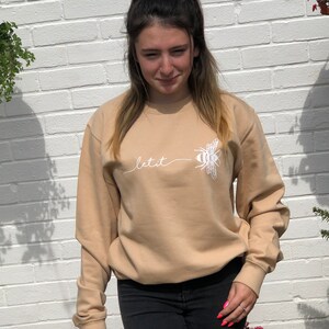 Let it Bee sweatshirt, customised sweatshirt, customised hoodie, gifts for her, gifts for girls, teenage girl gifts
