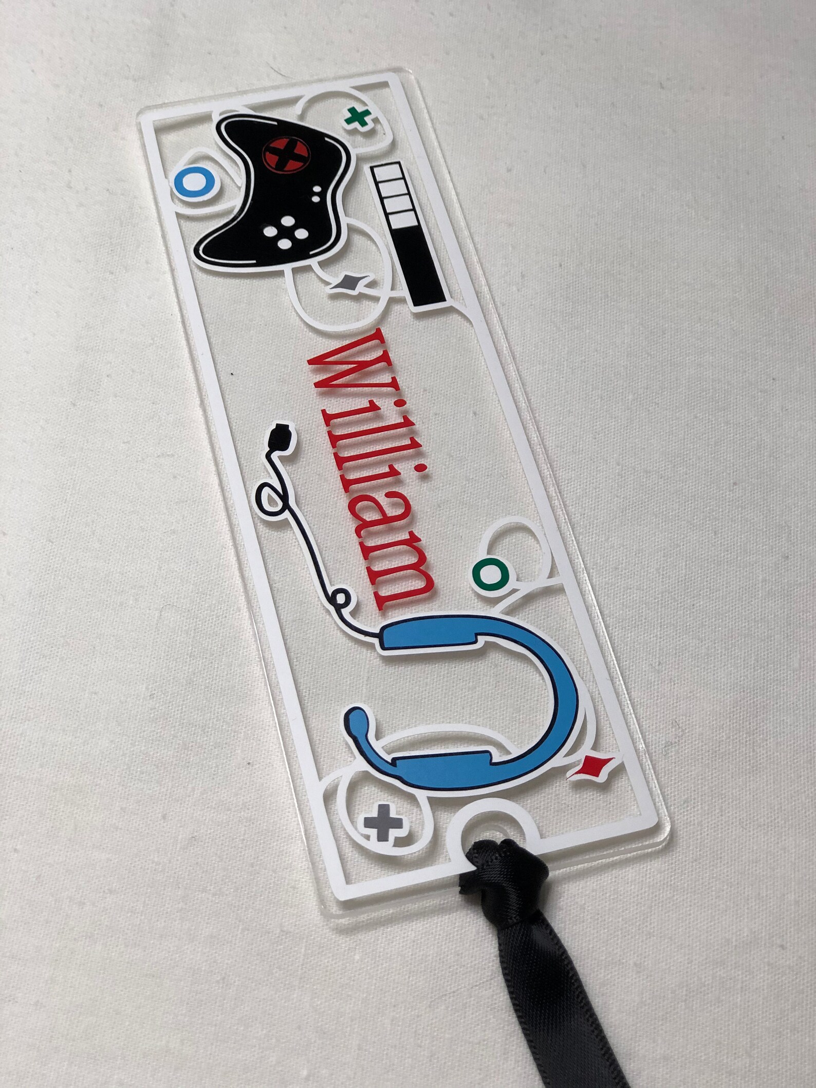 Personalised Acrylic Gaming Bookmark Customised Gift Gaming Etsy UK