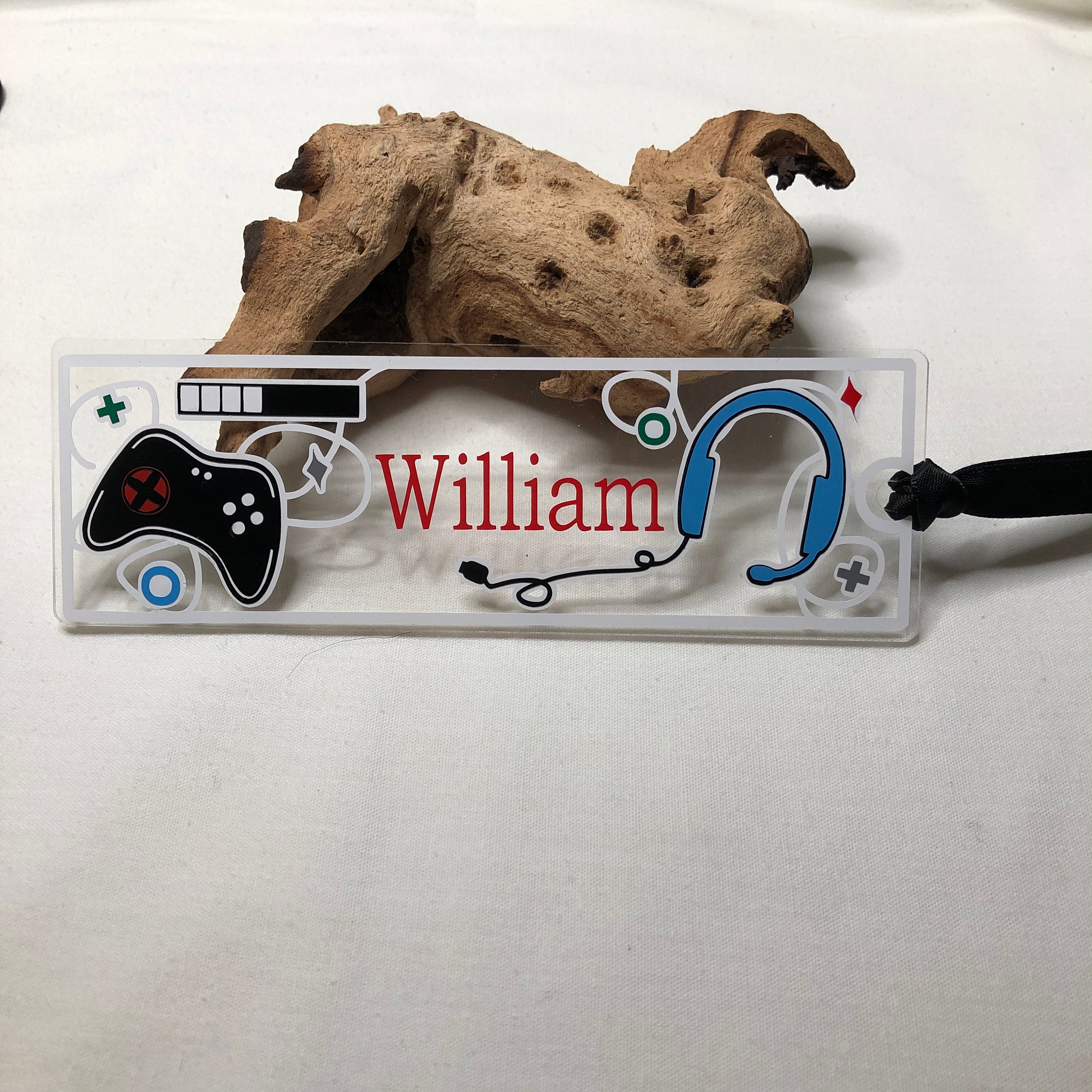 Personalised Acrylic Gaming Bookmark Customised Gift Gaming Etsy UK