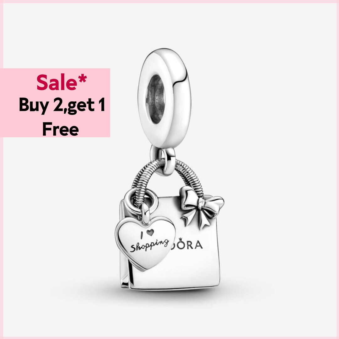 Shopping Bag Dangle Charm Etsy