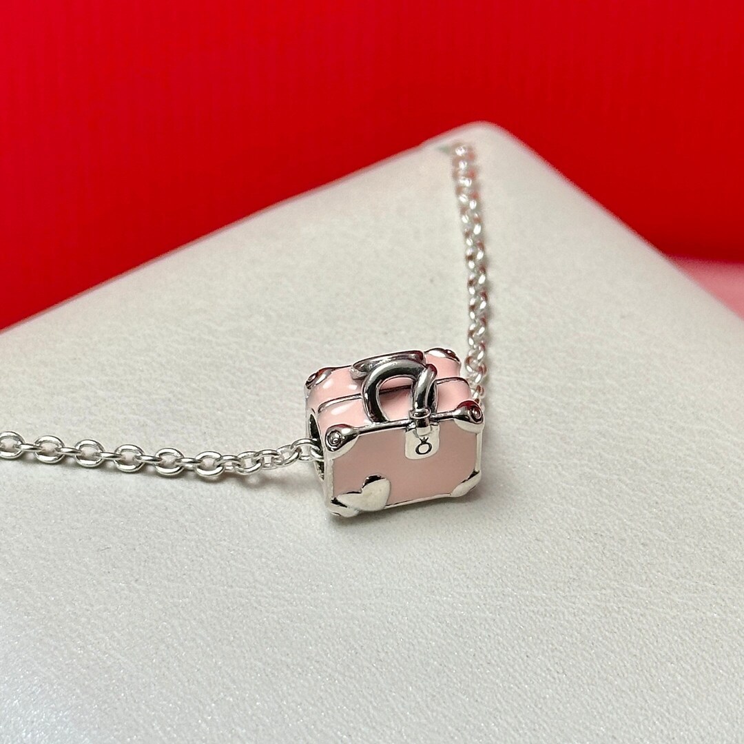 Pink Travel Bag Charm charms For Bracelet best Gifts Etsy pink-travel-bag-charm-charms-for-bracelet-best-gifts-etsy