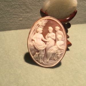 Antique Museum Quality Cameo, Italian cameo jewelry . Loose Cameo,  カメオブローチ