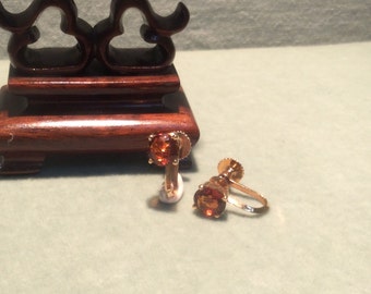 Citrine Stud Earrings 6mm Rd, 14K Genuine AAA Citrine Earrings, 14K Yellow Studs, Citrine Jewelry November Birthstone Stud Clip On Earrings